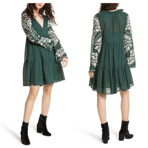 Free People Dresses & Skirts - Free People Emerald City Shift Dress